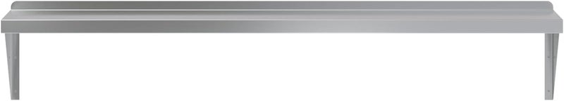 AmGood 12" x 60" Stainless Steel Wall Shelf | Appliance & Equipment Metal Shelving | Kitchen, Restaurant, Garage, Laundry, Utility Room | Heavy Duty | Squared Edge | NSF Certified - Image 4